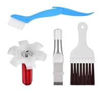 4 Pièces Peigne d'Aileron de Condensateur, Brosse de Nettoyage de Climatiseur, Outil de Nettoyage des Ailettes de Radiateur en Acier Inoxydable