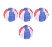 4 Pièces Pendentifs Lanternes en Papier Pliables Style Coréen | Papier, Finition Délicate et Unique, Usage Extérieur Décoratif, Pratique, Solide, pour Restaurant Barbecue
