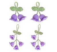 4 Pièces Pendentifs Muguet, Pendentifs Tissés À La Main, Pendentifs Créatifs, Pendentifs Fleurs Douces, Peuvent Décorer des Voitures, des Chambres Et des Sacs