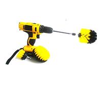 4 pièces perceuse Brosse électrique Brosse de Nettoyage avec rallonge de 15,2 cm Tout Usage Revolver Jante perceuse Scrub brosses kit pour Joints, Sol, Baignoire, Douche, carrelage, Coins