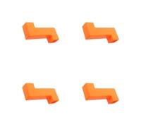 4 Pièces Périscope Plastique Portatif à Miroir Plan pour Élèves, | Outil Pédagogique de Physique par Réflexion, Plastique Orange, Visualisation des Chemins Lumineux