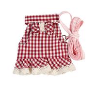 4 pièces Petit Harnais pour Animaux de Compagnie ceinture Animaux de Compagnie Fournitures de Plein air Laisse de Lapin Petit kit de Harnais pour Animaux (A 10X8X8CM)