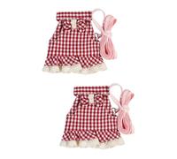 4 pièces Petit Harnais pour Animaux de Compagnie ceinture Animaux de Compagnie Fournitures de Plein air Laisse de Lapin Petit Harnais pour Animaux (Ax2pcs 9X6X6CMx2pcs)