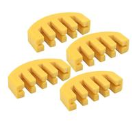 4 Pièces Petite Sourdine de Violon en Caoutchouc Jaune | Protection du Chevalet, Usage Léger, pour Étudiants en Musique et Débutants, Nuit et Répétition