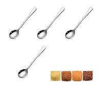 4 Pièces Petites Cuillères en Acier Inoxydable, Mini Cuillères à Épices 7,5 cm pour Pots à Épices, Sel, Sucre et Cuisine