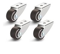 4 pièces petites roulettes rigides 1 pouce roulettes fixes à profil bas montées horizontalement ou verticalement(4pcs)