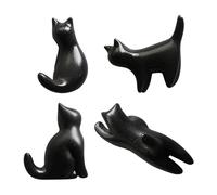 4 Pièces Petits Aimants De Réfrigérateur De Chat Noir, Aimants De Réfrigérateur Créatifs, Aimants De Réfrigérateur Mignons, Aimants De Réfrigérateur Simples, Aimants De Réfrigérateur Décoratifs