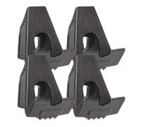 4 Pièces Pièce de Démonte-pneu en Métal pour Roue de Voiture | Argenté, Positionnement Rapide, Usage Atelier Professionnel, Compatible Pneus et Jantes