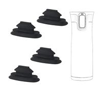 4 Pièces Pièces de Rechange pour Contigo West Loop, Remplacement du Couvercle de Tasse à Café de Voyage Bouchon de Couvercle en Silicone Bouchon de Tasse à Café pour Contigo (Noir)