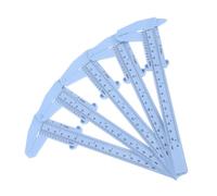 4 Pièces Pied à Coulisse en Plastique, Règle Vernier Portable