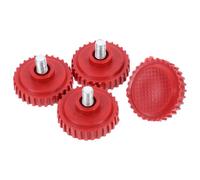 4 Pièces Pied à Visser en Plastique Rouge, Support Stable | Installation Facile, Design Antidérapant, Compatible Balances Cuisine et Pesée Numérique, Usage Polyvalent