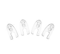 4 Pièces Pied Presseur Transparent, Accessoire Plastique | Fixation Précise du Tube, Changement Rapide Entre Clientes, Poids Minimal, Usage Spa et Cabine