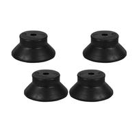 4 Pièces Pieds Amortisseurs pour Imprimante 3d, Caoutchouc Noir | Support Stable, des Vibrations Bruit, Installation Rapide, Lot de Quatre Pièces