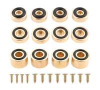 4 pièces Pieds de planche à découper en laiton doré 20/30 mm avec patins antidérapants et vis pour cuisines, bricolage, artisanat, meubles et armoires 30x20mm 4pcs