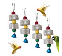 4 pièces Pierre De Meulage De Dents d'animal Familier De Qualité Jouet à Mâcher De Pierre Minérale De Calcium Broyeur De Dents De Lapin De Chinchilla De Rat De Hamste Forme de fleur