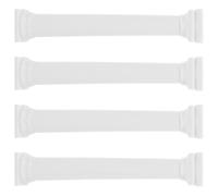 4 Pièces Pilier Romain Miniature en Plastique Blanc pour Gâteaux à Étages | Support Décoratif Classique, Séparation Élégante des Niveaux, Usage DIY pour Anniversaires et Fêtes