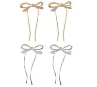 4 Pièces Pince à Cheveux Mariage en U, Alliage de Zinc | Bâtonnet Discret pour Chignon, Insertion Douce sans Accroc, Position Ajustable, Femmes, Fêtes