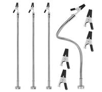 4 Pièces Pince à Souder Magnétique Universelle, Maintien Stable Des Pièces, Troisieme Main Soudage, Zone de Serrage 25 mm, Pratique pour Le Travail Des Métaux, Le Bricolage, Les Réparations (Argent)