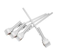 4 Pièces Pince de Laboratoire pour Tubes à Essai en Fer | Démonstrations Pédagogiques et Science Lab, Positionnement Stable, Résistance Thermique, Couleur Argenté