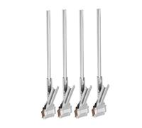 4 Pièces Pince de Maintien en Fer Argenté pour Tube à Essai | Usage en Laboratoire, Positionnement Stable, Résistance à Chaleur, Usage Flexible, pour Science Lab