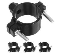4 Pièces Pince de Vidange Ro 1/4 Pouce, Clapet D'évacuation | PVC Noir, Montage sous Évier, Connexion Étanche pour Filtre à Eau et Tuyaux D'évacuation