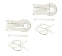 4 Pièces Pince Fixe pour Perroquet, Alimentation, Os de Seiche | Petite Cage D’oiseau, Léger et Pratique à Ranger, Accessoire pour Perroquet et Petits Oiseaux Style Aléatoire
