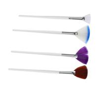 4 Pièces Pinceaux Éventail pour Application de Facial Outils Doux et Confortables pour Spa et Usage Domestique Applicateurs Cosmétiques