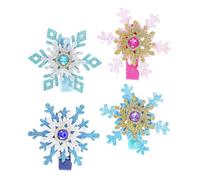 4 Pièces Pinces à Cheveux Décoratives de Noël pour Filles, Lot de | Tissu, Plastique et Fer, Style Doux et Adorable, pour Garçons et Filles, Fêtes D'hiver, Coiffure Facile