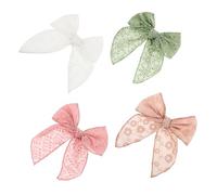 4 Pièces Pinces À Cheveux Nœuds Barrettes Bébé Décoratives Pinces Crocodile Pour Filles