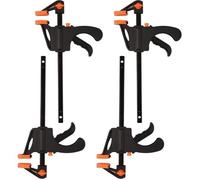 4 Pièces Pinces à Cliquet 4 Pouces Serres-Joint à Une Main, Barre de Serrage Wolfcraft Serre Joint Rapide Pince de Barre à Cliqu