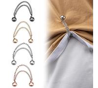 4 pièces pinces à vêtements magnétiques pinces à ourlet magnétiques multifonctions pour manches de pantalons, pistolet argent Rose or or