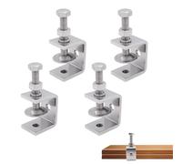 4 Pièces Pinces C en Acier Inoxydable 304 Heavy Duty, Pinces C 30 mm, Pince à Vis en C, Mini Serre Joint, Petites Pince en C, Serre-Joints M8 pour Le Travail du Bois, La Soudure et La Construction