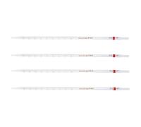 4 Pièces Pipette Annulaire en Verre Borosilicate | Transfert Précis de Solutions Aqueuses, Lecture Claire, Usage en e Chimie et Essais Domestiques