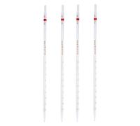 4 Pièces Pipette en Verre à Anneau, Mesure Précise | Verre Borosilicaté Transparent, Lecture Facile du Volume, pour Béchers et Tubes, Recherche Scientifique