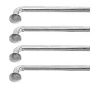 4 Pièces Piquet de Mesure en Métal Argenté, Compact et Portable | Installation Facile, Suivi Précis, Usage Chantier et Relevé Extérieur, Format L 6x1,8 Pouces