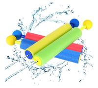 4 Pièces Pistolet à Eau Mousse pour Enfants | Jouets d'Été pour Piscine, Plage & Jardin - Blaster à Eau Anti-Fuite avec Design Amusant | Faveurs de Fête & Cadeaux pour Lutte Contre l'eau