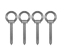 4 Pièces Piton Inoxydable M10 X 80mm, Crochets à Œillets à Visser pour Hamacs, Auvents et Chaises à Bascule, Fabrication en Acier Inoxydable Robuste pour les Applications de Levage