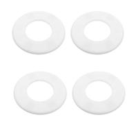 4 Pièces Plaque de Protection Auto-adhésive Ronde en Plastique | Bride Fendue, Surface Lisse et Bords Affleurants, pour Ouvertures Murales et Réparations Rapides