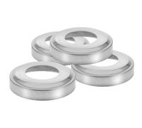 4 Pièces Plaque de Recouvrement D’échelle en Acier de Piscine | Argenté, pour Piscine Enterrée, Remplacement Sécurisé, Usage Polyvalent sur Clôtures et Échelles