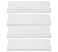 4 Pièces Plaque Murale Blanche 118 Type Couvercle Boite Derivation | Cache-trou de Plafond, Plaque D’obturation de Douille, pour Câbles et Boîtier Mural, Usage Domestique
