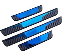 4 Pièces Plaques Plinthes en Acier Inoxydable pour Opel Vauxhall Astra 2010-2025,Anti Rayures Anti Usure Seuil de Porte Voiture,Accessoires Automobile,D/Blue