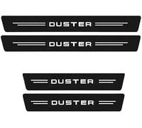 4 Pièces Plaques Plinthes en Fibre Carbone de Voiture pour Dacia Duster 2018-2023,Seuils de Porte en Fibre de Carbone Anti-DéRapant Autocollant RéSistant Aux Rayures