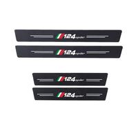 4 Pièces Plinthes pour Fiat 124 Spider, Protecteur de Bord Latéral de Porte en Fiber de Carbone Protecteur de Seuil de Porte de Voiture