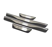 4 Pièces Plinthes Voiture Inoxydable Seuil Porte Anti-Dirty Plinthes Pédale Compatible avec pour Renault Megane Clio Zoe EV R5 E-Tech 2022-2024 Anti-Rayures