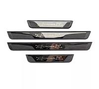 4 Pièces Plinthes Voiture Inoxydable Seuil Porte Anti-Dirty Plinthes Pédale Compatible avec pour Toyota Corolla Cross Yaris Cross 2020 2021 2022 2023 2024 2025 Anti-Rayures, B-Black