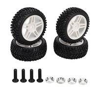 4 pièces pneus de voiture RC échelle 1/16 pneus RC blancs pour voiture télécommandée 1/16 AXI31594W