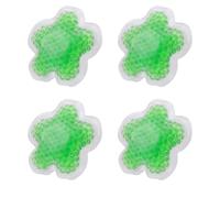 4 Pièces Poche de Gel Chaud Froid Verte en PVC, Coussin à Billes | Soulagement Localisé, pour Mains et Coiffe des Rotateurs, Usage Maison, Trousse de Secours