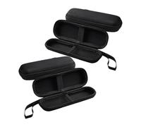 4 Pièces Pochette de Rangement, Étui EVA Noir | Compartiments Internes Multiples, Absorption des Chocs, pour Cartes Mémoire et Cordons, Usage Quotidien
