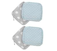 4 Pièces Pochette Menstruelle en Oxford, Discrète, à Compartiments | Fermeture Sécurisée et Accès Silencieux, Format Pratique pour Paquet à Main, École, Bureau et Maison