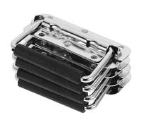 4 Pièces Poignée à Ressort Pliable Acier Inoxydable pour Coffres Outils | Entraxe 85mm et 62mm, Diamètre de Perçage 5,8mm, Visserie Incluse, pour Caisses de Vol